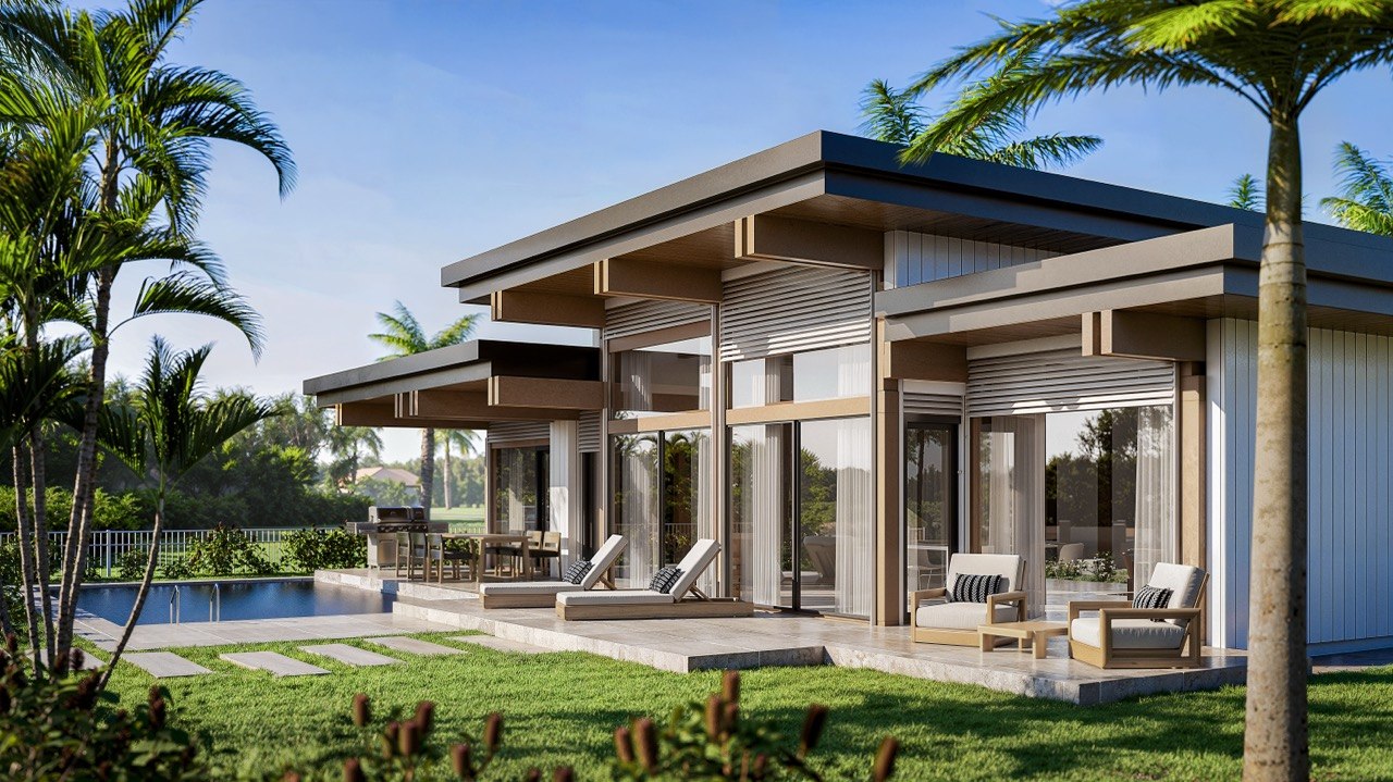 Project gallery: Pool terrace and modern facade