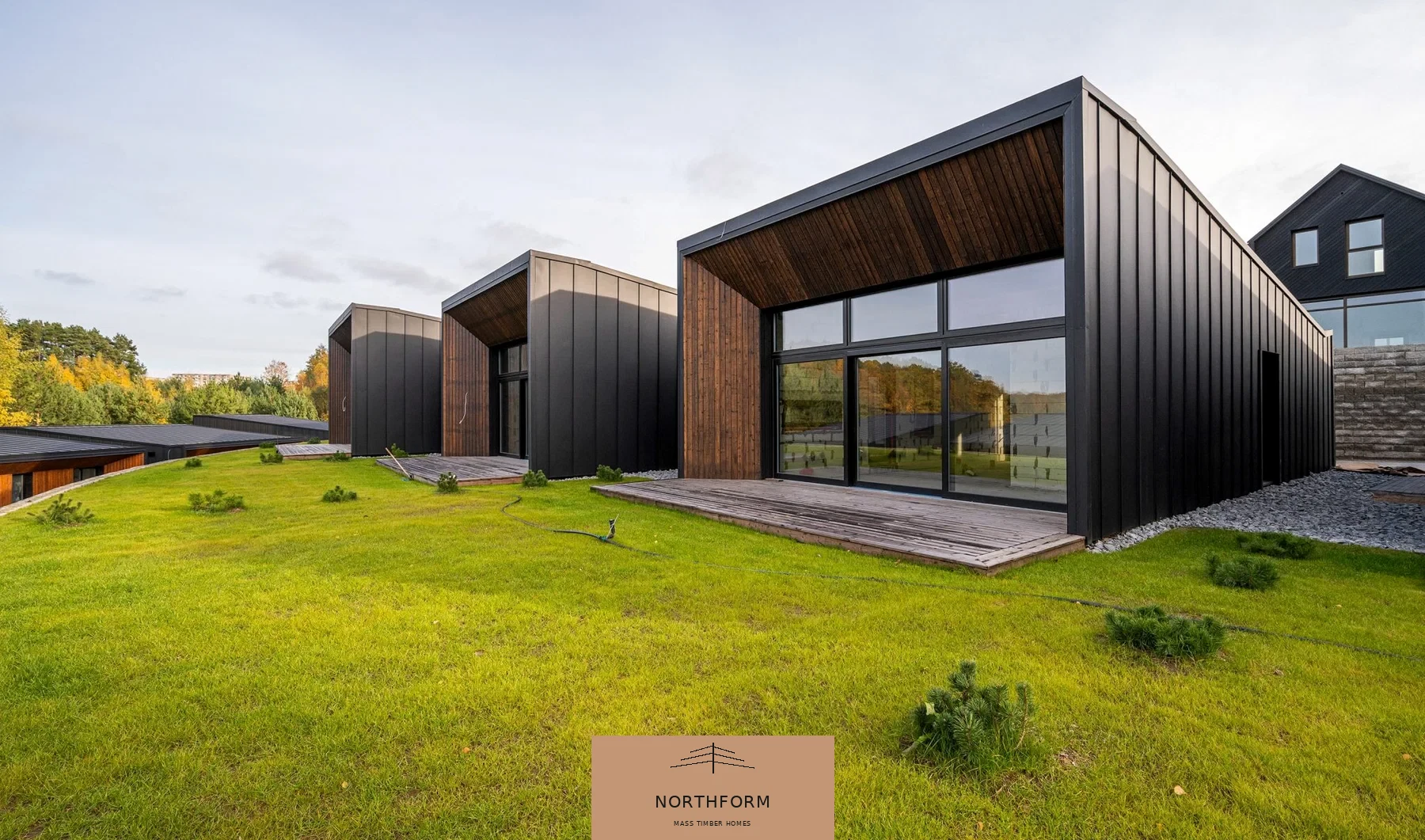 Aspen, Cedar and Summit house kits: Cedar living space