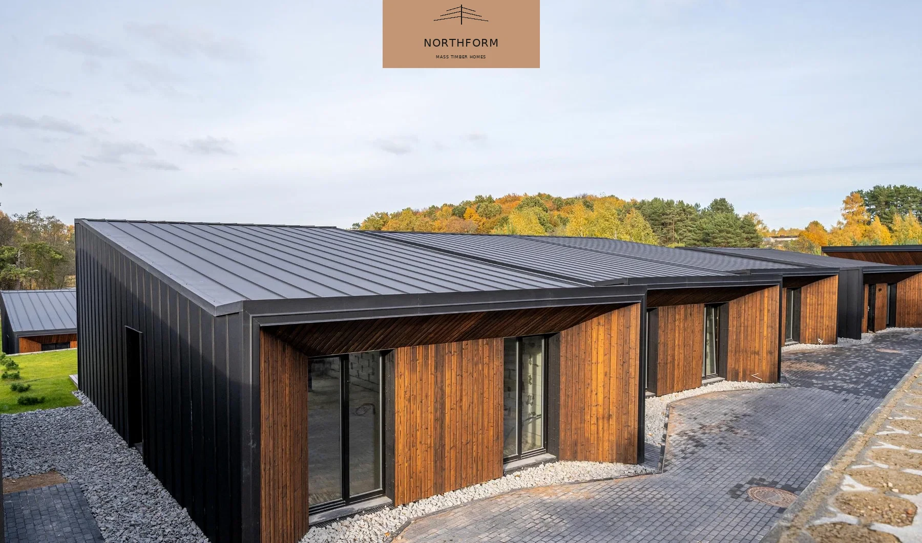 Aspen, Cedar and Summit house kits: Cedar mass timber structure