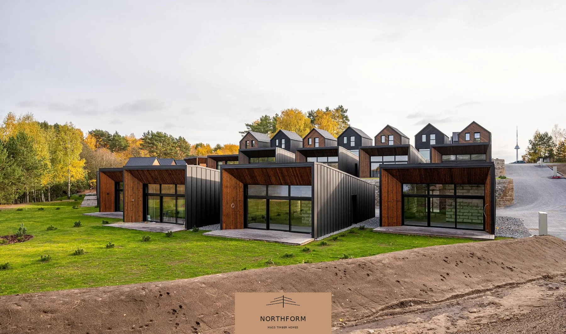 Aspen, Cedar and Summit house kits: Cedar landscape setting