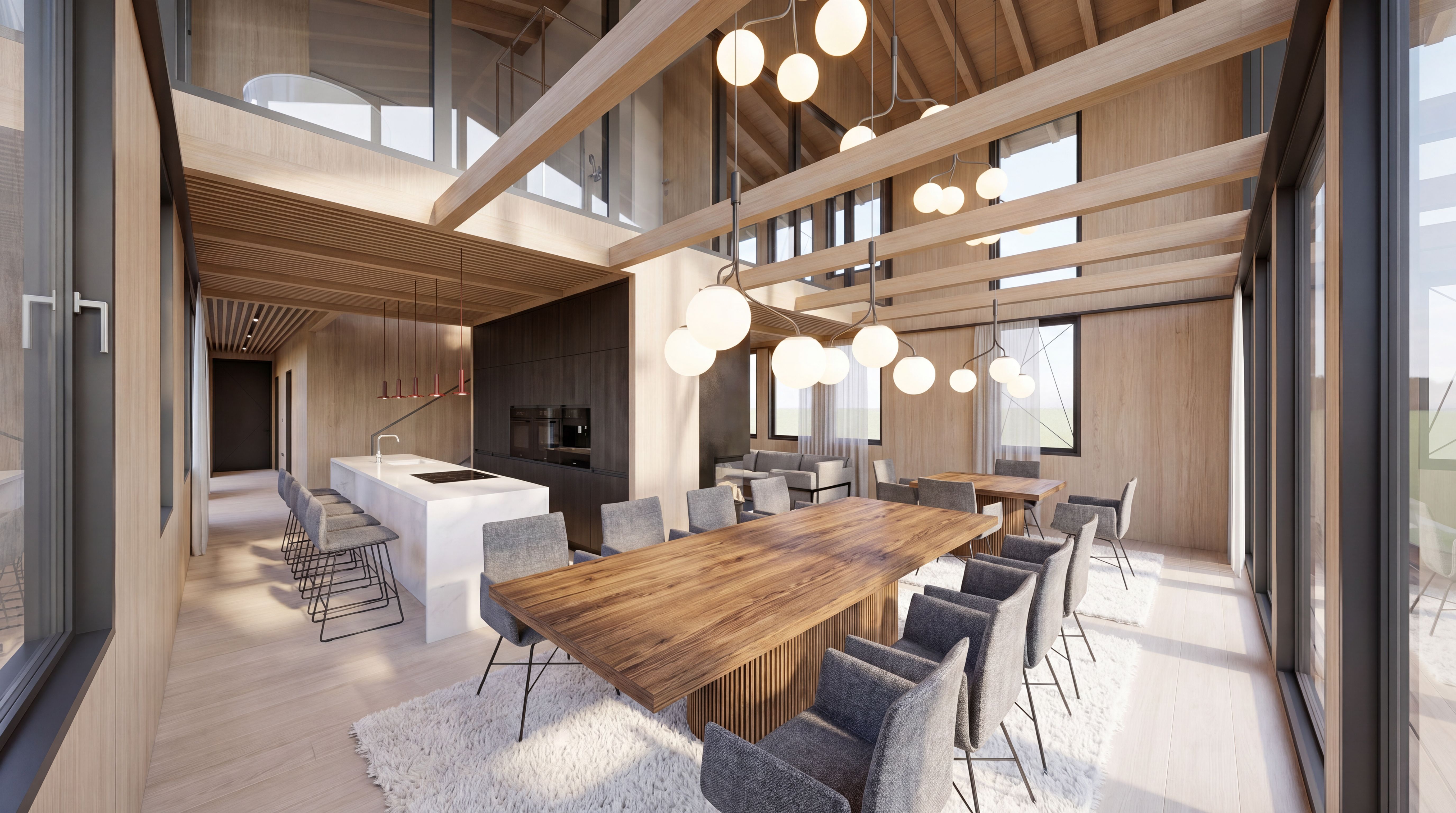Snoqualmie Pass Residence: Dining room